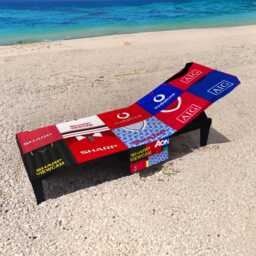 Manchester Reds - Kit Montage Multicoloured Sunbed Towel With Pockets - thumbnail 1