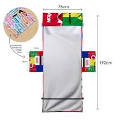 Manchester Reds - Kit Montage Multicoloured Sunbed Towel With Pockets - thumbnail 3