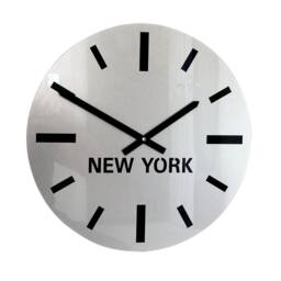 Personalised Round Swiss Acrylic Time Zone Wall Clock - thumbnail 2