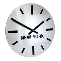 Personalised Round Swiss Acrylic Time Zone Wall Clock - thumbnail 1