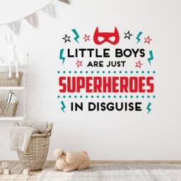 Superhero Wall Decal, Room Decor, Stickers, Art For Kids, Playroom Decals, Decor - thumbnail 3