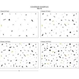 Terrazzo Wall Decals - Mixed Design Reusable Fabric Eco Friendly Peel & Stick Nursery Stone Colorful Polka Dots - thumbnail 4