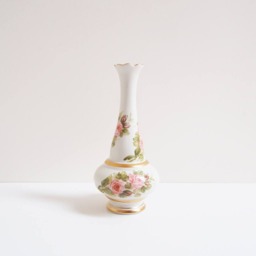 Milli Saraylar Vase - Turkish Handmade Floral Painting Porcelain Vase - thumbnail 2