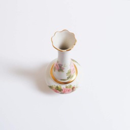 Milli Saraylar Vase - Turkish Handmade Floral Painting Porcelain Vase - thumbnail 3