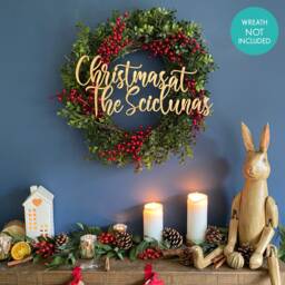 Personalised Christmas Wreath Decoration - Indoor Sign Centre - thumbnail 2