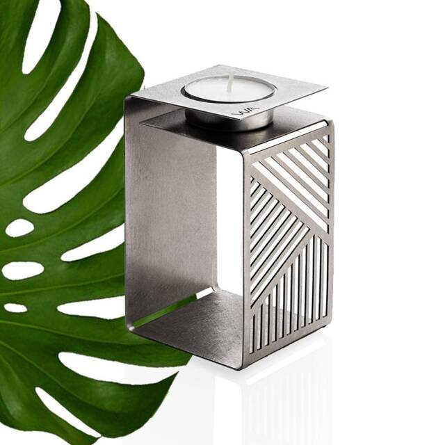 Karl - Geometric Candle Holder. Housewarming Gift. Modern Tea Light Holder - image 1