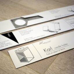 Karl - Geometric Candle Holder. Housewarming Gift. Modern Tea Light Holder - thumbnail 2