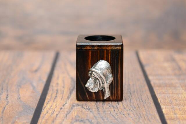 Bloodhound - Wooden Candlestick With Dog, Souvenir, Decoration, Limited Edition, Collection - image 1