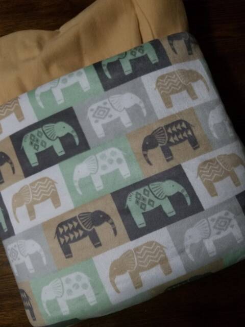 Elephant Safari Blanket - Baby Nursery Shower Gift Kids Room Toddler - image 1