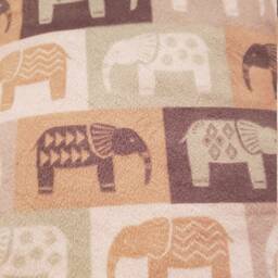 Elephant Safari Blanket - Baby Nursery Shower Gift Kids Room Toddler - thumbnail 4