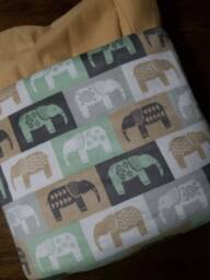Elephant Safari Blanket - Baby Nursery Shower Gift Kids Room Toddler - thumbnail 1