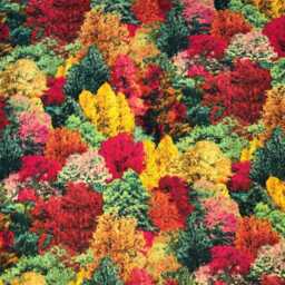 Fall Forest Valance Autumn Trees Print Crimson Gold Orange Woodland Curtain Window Treatment Cabin Lodge Nature Decor - thumbnail 4