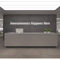 Awesome, Office, 3D, Typography, Wall, Art, Decor, PVC, Inspirational, Motivational, Work, Sucess, Decals, Stickers - Skuahh - thumbnail 2
