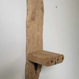 Character Dorset Driftwood & Ceramic Night Light Candle Holder Wall Hanging Sconce Super Chunky - thumbnail 4