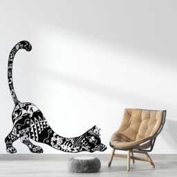 Egyptian Cat Wall Decal Ancient Egypt Decor 2647 - thumbnail 2