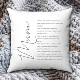 Personalised Mum Poem Cushion - Birthday & Mother's Day Gift - thumbnail 3