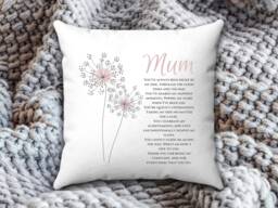Personalised Mum Poem Cushion - Birthday & Mother's Day Gift - thumbnail 1