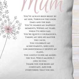 Personalised Mum Poem Cushion - Birthday & Mother's Day Gift - thumbnail 4