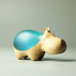 Duo Hippopotamus Sculpture - 30 - thumbnail 3
