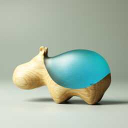 Duo Hippopotamus Sculpture - 30 - thumbnail 4