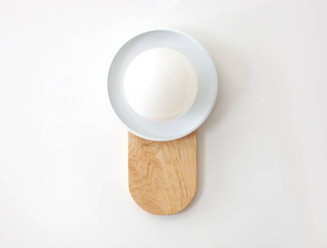 White & Gold Wood With Glass Globe Wall Fixture Light Dining Room Ligths Vanity Maple Lighting Kitchen Sconce - image 1