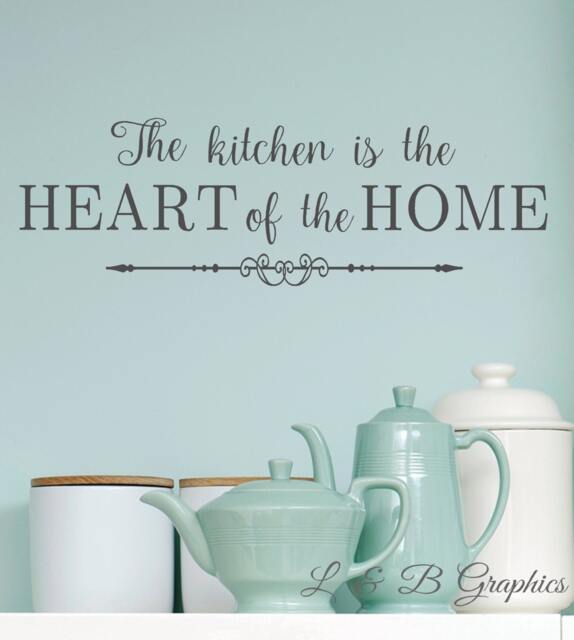 Kitchen - The Kitchen Is The Heart Of Home #2-Vinyl Wall Decal - Decor - Art - image 1