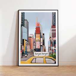 Times Square Print, Art, Poster, Art Print, New York Nyc - thumbnail 1