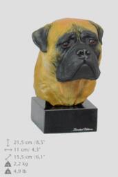 Bullmastif, Dog Marble Statue, Painted, Limited Edition, Make Your Own Artdog