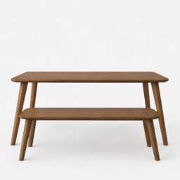 Solid Oak Dining Table Set With Bench, Scandinavian, Space Saving, Handmade in UK - thumbnail 2