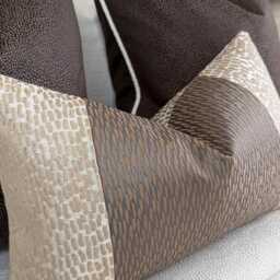 Bronze Copper Champagne Cushion Cover Antelope & Astrid Modern Glam Pillow Case Handmade in Uk, Interior Designer - thumbnail 2