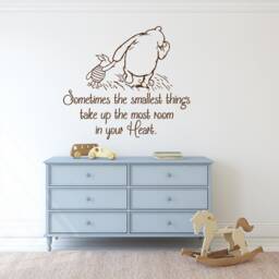Nursery Wall Decal Winnie The Pooh Quote, Baby Room Decor P31 - thumbnail 2