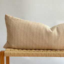 Beige Dot Block Print Mudcloth Hmong Pillow Case - thumbnail 2