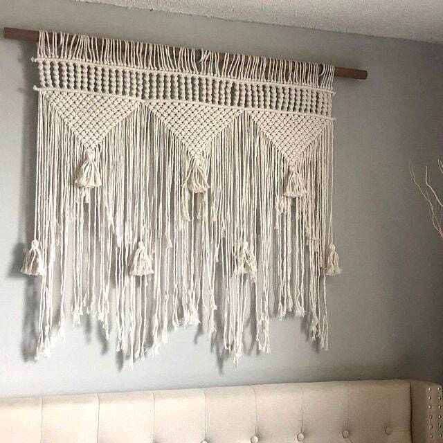 Macrame Wall Hanging, Nursery Art, Boho Home Decor - image 1