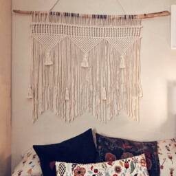 Macrame Wall Hanging, Nursery Art, Boho Home Decor - thumbnail 2