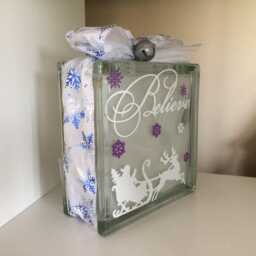 Believe in Christmas Light Block, Scene Lightup Christmas Scene, Gift, Decor - thumbnail 2