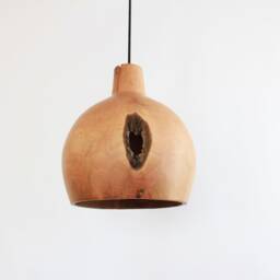 Flush Mount Light, Wood Pendant Light For Dining Room, Terracotta Ceiling, Large Plug in Chandelier - thumbnail 4
