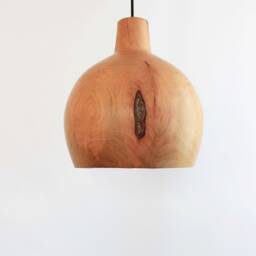 Flush Mount Light, Wood Pendant Light For Dining Room, Terracotta Ceiling, Large Plug in Chandelier - thumbnail 2