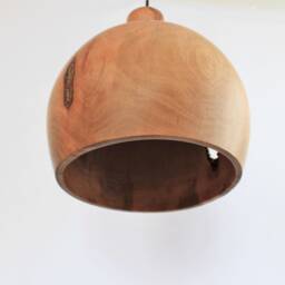 Flush Mount Light, Wood Pendant Light For Dining Room, Terracotta Ceiling, Large Plug in Chandelier - thumbnail 3
