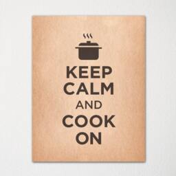 Keep Calm & Cook On - Fine Art Print Choice Of Color Purchase 3 Receive 1 Free - thumbnail 1