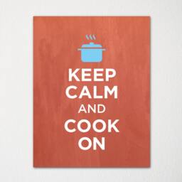 Keep Calm & Cook On - Fine Art Print Choice Of Color Purchase 3 Receive 1 Free - thumbnail 2