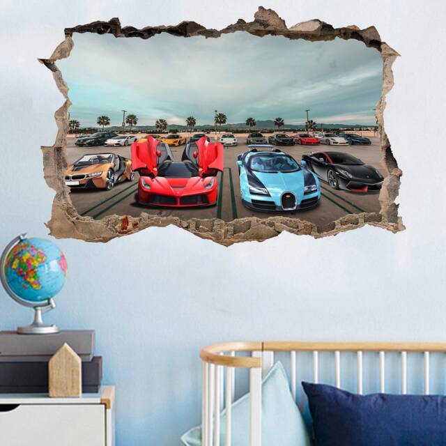 Street Racing Super Sport Cars Wall Art Stickers Decal Mural Poster Decor 660 - image 1