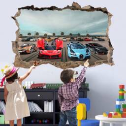 Street Racing Super Sport Cars Wall Art Stickers Decal Mural Poster Decor 660 - thumbnail 2