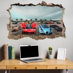 Street Racing Super Sport Cars Wall Art Stickers Decal Mural Poster Decor 660 - thumbnail 3