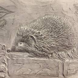 Hedgehog Wall Sculpture, Garden Gift, Hedgehog Ornament, Plaque, Art, Gifts - thumbnail 3