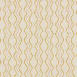 Ochre & Cream Retro Wave Print Table Ceiling Lampshade - thumbnail 3
