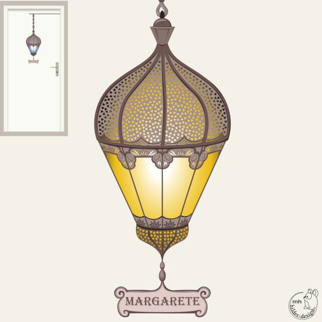 "Wall Sticker ""Lantern Orient" - image 1