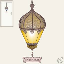 "Wall Sticker ""Lantern Orient" - thumbnail 1