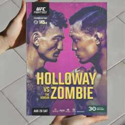 Ufc Fight Night Poster Holloway Vs Korean Zombie - Mma Wall Art - thumbnail 2