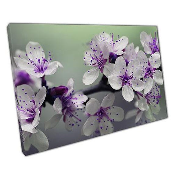 Elegant Floral Canvas Wall Art Ready-To-Hang Print For Home & Office Decor - image 1