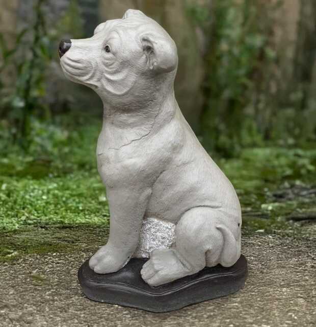 Unique Pitbull Statue Concrete Dog Sculpture Outdoor Pet Figure Stone Memorial Decoration Animal Ornament Dog Lover Gift Front Door Art - image 1